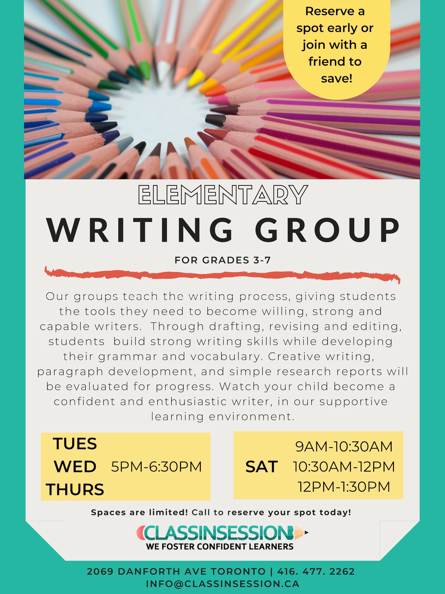 Elementary Writing Group